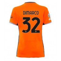 Inter Milan Federico Dimarco #32 Tredjedrakt Dame 2023-24 Kortermet